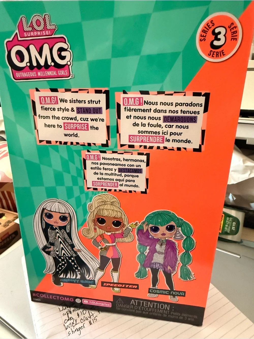 L.O.L. Surprise! O.M.G. Speedster Doll - Pink, Black & White